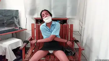 tied-up,prisoner,teen,gagged-woman,wrap-gagged