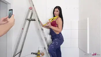 teen,public-pickups,natural,black-hair,swallow