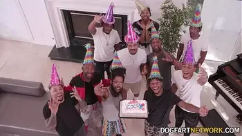 blonde,deepthroat,cumshot,big-black,big-black-cock