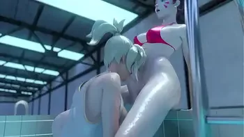 futa,futanari,3d-futanari-lesbian,3d-futanari,sex-in-water