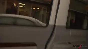 reverse-cowgirl,backseat-sex,huge-facial,outdoor,public