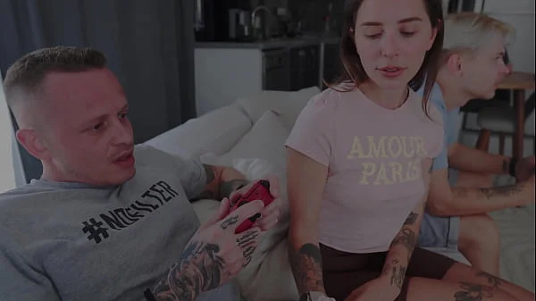 blowjob,wet,shoot-in-the-mouth,girlfriend,tattoo