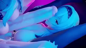 mmd,kokomi,hentai,genshin-impact,mona