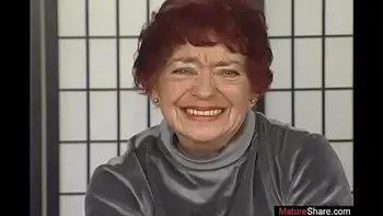 granny,hairy,short-haired,redhead,dildo