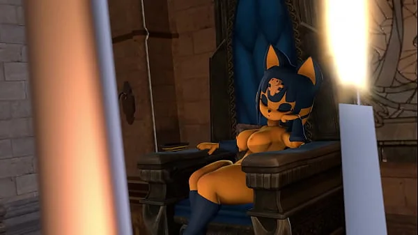 big-tits,ankha,digestion,furry,stomach