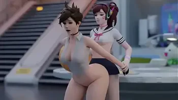 glasses,small-tits,overwatch,hentai,d-va