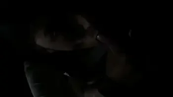 brunette,flashing,deepthroat,blowjob,cum-in-mouth