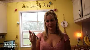 awkward-sex,pretty-face,double-blowjob,deep-throat,step-family