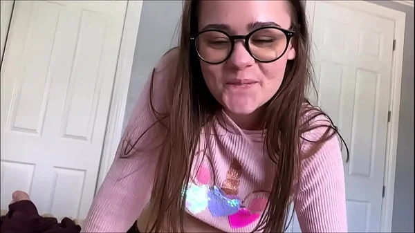 POV,blowjob,taboo,teen,nerdy-girl