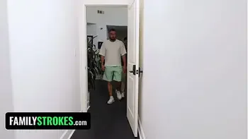 stepdaughter,tit-fuck,shower,big-boobs,stepdad