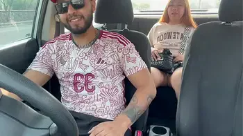 car,outside,cute,handjob,latina