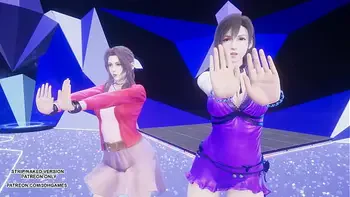cartoon,tifa-lockhart,tifa,dance,final-fantasy