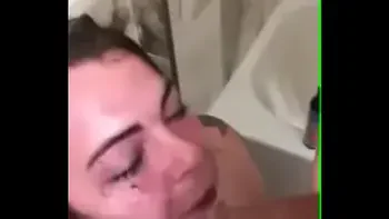facefuck,milf,spit,bathroom,sucking
