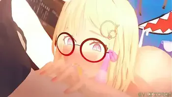 gawr-gura,hololive,doggy-style,2futas,futanari