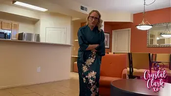 handjob,dark-blonde-hair,step-son,big-tits,family-relationship