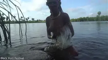 outdoor,very-dark-skin,perfect-shape-tits,slim-body,only-women