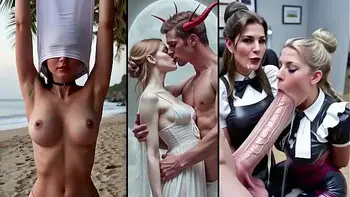 kissing,dreamlike,artificial-intelligence,fantasy,bukakke