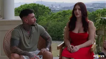 muscular-guy,big-tits,spanking,double-cum,moaning