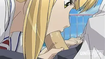 blowjob,anime,subtitled,blonde,creampie