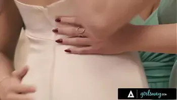 wedding,big-natural-tits,lesbian-group-sex,scissoring,bride