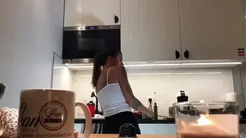 in-the-kitchen,amateurs,braless,pokies,sexy
