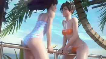 tracer-and-d-va-on-vacation,d-va-porn,tracer,overwatch-porn,d-va