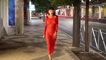 outdoor,sheer,braless,exhibitionist,no-panties