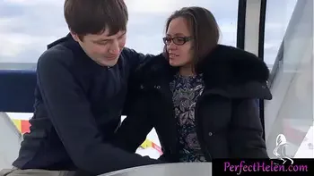 swallow,stranger,outdoor,brunette,big-cock