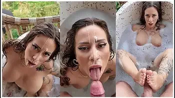 cumshot,tattoo,big-tits,milf,pov