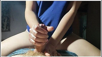 jerk-off-instruction,amateur-couple,homemade,milf,handjob