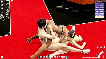 3some,big-cock,throat,busty,hooters