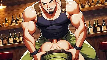 cgi,blonde,rimjob,dick,threesome