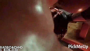 ebony,juggs,booty-shake,cartoon,cumshot