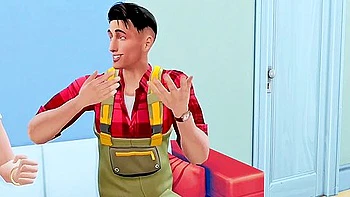 knockers,busty,cgi,brunette,cartoon