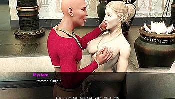 deepthroat,toon,blonde,busty,big-cock