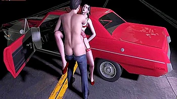 throat,stockings,lingerie,cartoon,outdoor