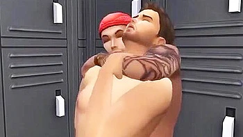 cartoon,brunette,blonde,tattoo,rimming