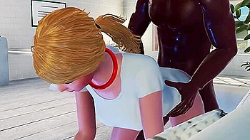 3d-animation,pov,big-cock,deepthroat,creampie