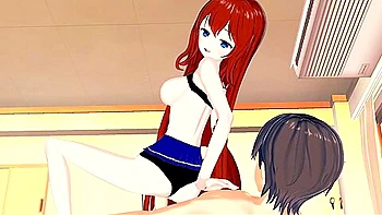 anime,uncensored,red-head,big-cock,japanese