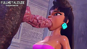 deepthroat,big-cock,3d-animation,cartoon,big-tits