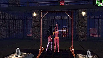 goth,bdsm,3d-animation,deepthroat,futanari