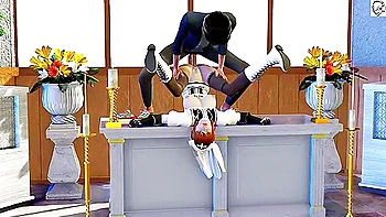 stockings,3d-animation,deepthroat,big-cock,cartoon