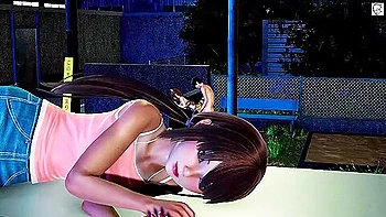 outdoor,3d-animation,big-tits,brunette,hd