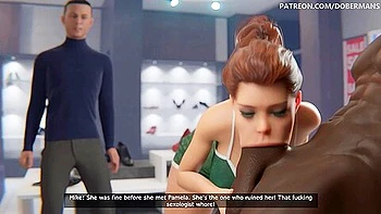 interracial,big-tits,red-head,cartoon,threesome