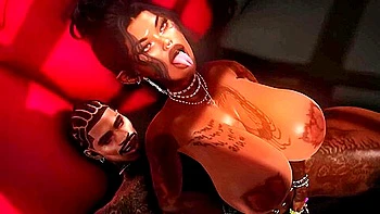 big-tits,3d-animation,tattoo,big-ass,brunette