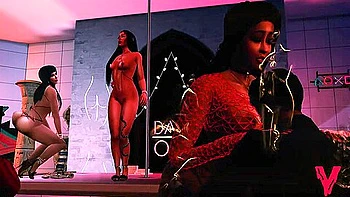 interracial,3d-animation,ebony,group-sex,brunette