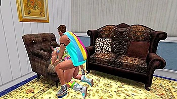 3d-animation,anal,brunette,tattoo,cartoon