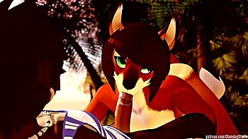 furry,outdoor,beach,hd,big-tits