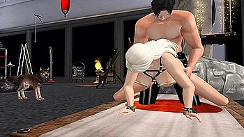 blonde,creampie,3d-animation,bondage,bdsm