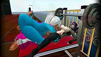 gym,big-tits,cartoon,3d-animation,blonde